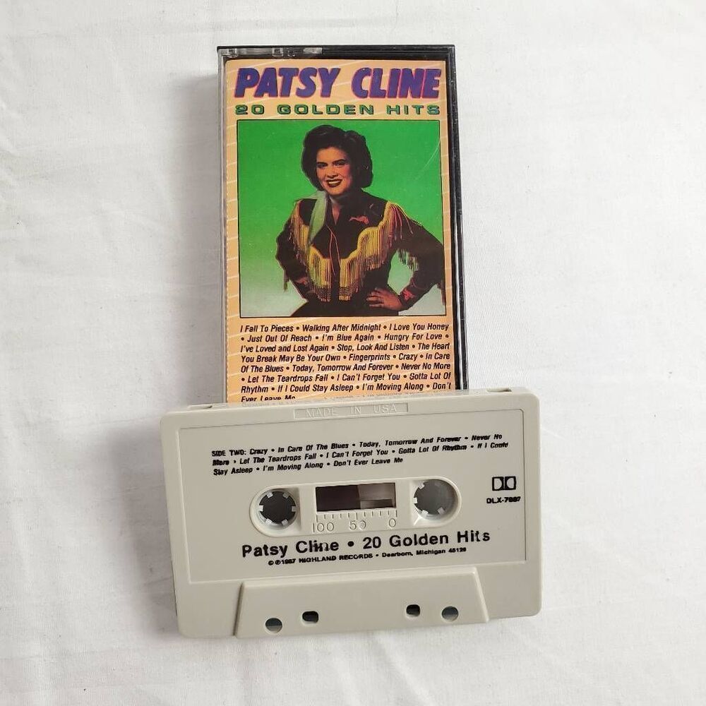 Patsy Cline – 20 Golden Hits Cassette Album (1987)